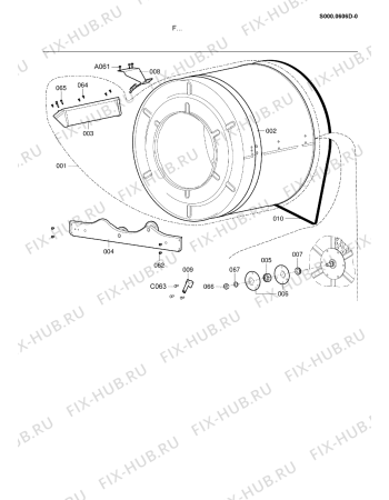 Схема №6 TRW 5071 RE с изображением Рамка Whirlpool 481241728077