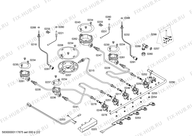 Взрыв-схема плиты (духовки) Bosch PCL755MEU - Схема узла 02