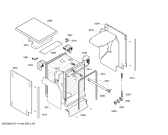 Схема №3 SRS46T08EU с изображением Передняя панель для посудомойки Bosch 00665481