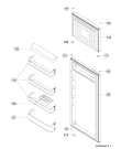 Схема №2 KDA 2473 A2+ IO с изображением Дверь для холодильной камеры Whirlpool 482000014728