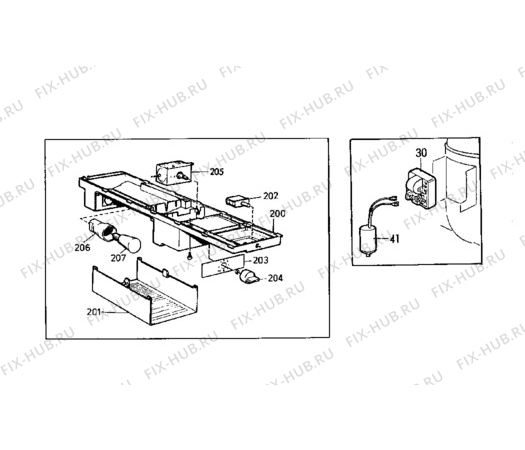 Взрыв-схема холодильника Electrolux ER3004B - Схема узла Electrical equipment 268