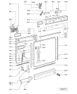 Схема №2 GSUK 4583 WS с изображением Панель для посудомойки Whirlpool 481245372126