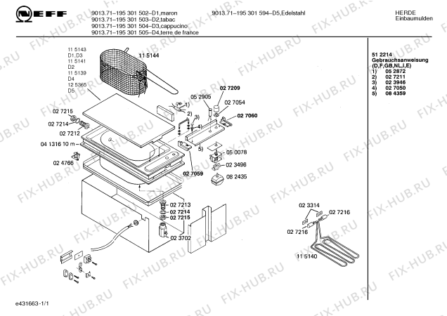 Схема №1 195301503 9013.71 с изображением Панель для плиты (духовки) Bosch 00084359