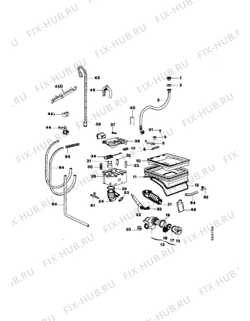 Взрыв-схема стиральной машины Husqvarna Electrolux QW1167K1 - Схема узла Hydraulic System 272