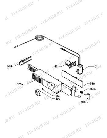 Взрыв-схема холодильника Zanussi ZS718/8 - Схема узла Electrical equipment