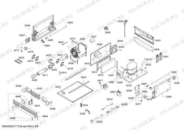 Схема №5 FID18M1IL5 с изображением Вентиляционная решетка для холодильной камеры Bosch 00742460