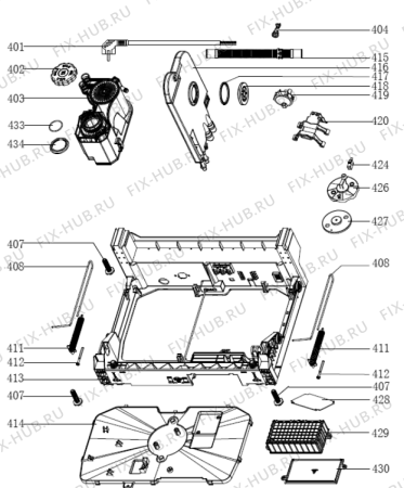 Взрыв-схема посудомоечной машины Gorenje GV61211 (476373) - Схема узла 04