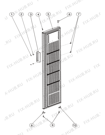 Взрыв-схема холодильника Whirlpool LERANFSF270W (F153022) - Схема узла