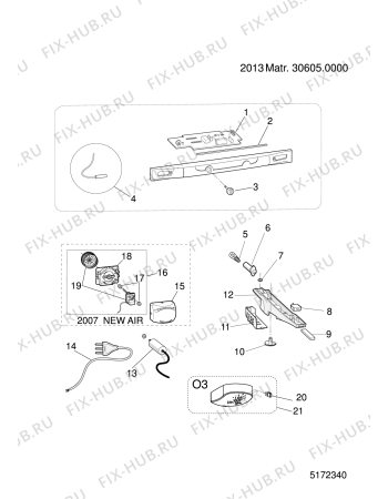 Схема №3 ETM17220VFDO3 (F085208) с изображением Модуль (плата) управления для холодильника Indesit C00306665