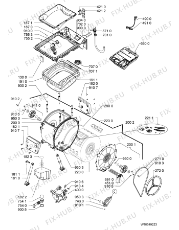 Схема №2 AWE6761 (F091528) с изображением Инструкция по обслуживанию для стиралки Indesit C00367979