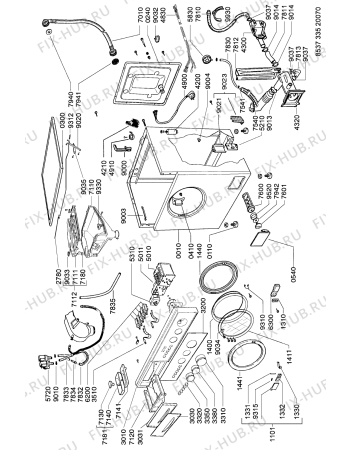 Схема №1 AWG 335-4 B с изображением Декоративная панель для стиральной машины Whirlpool 481245211224