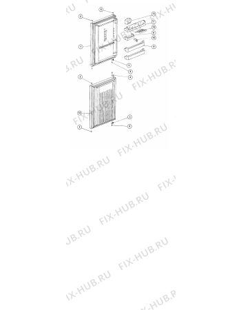 Взрыв-схема холодильника Indesit 120ER (F025559) - Схема узла