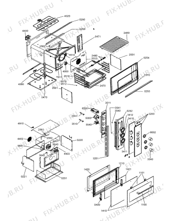 Схема №1 AKG 660/IX с изображением Ручка двери для плиты (духовки) Whirlpool 481246269006