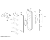 Схема №5 RS60DJSM1/XEG с изображением Крышка для холодильной камеры Bosch 00243455