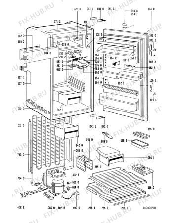 Схема №1 KS 253 LI/VI с изображением Сосуд для холодильника Whirlpool 481241878004