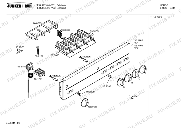 Схема №4 E11JR39 с изображением Инструкция по эксплуатации для электропечи Bosch 00584616