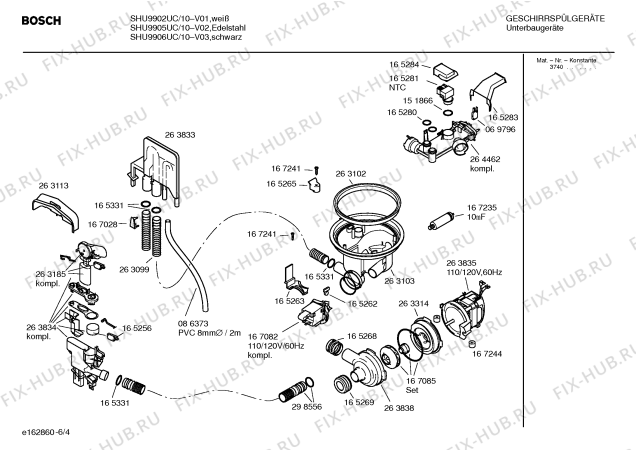Схема №5 SHU9902UC с изображением Шильдик для посудомойки Bosch 00182665