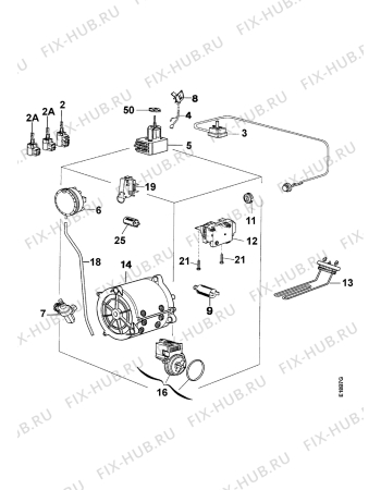 Взрыв-схема стиральной машины Electrolux EW524T - Схема узла Electrical equipment