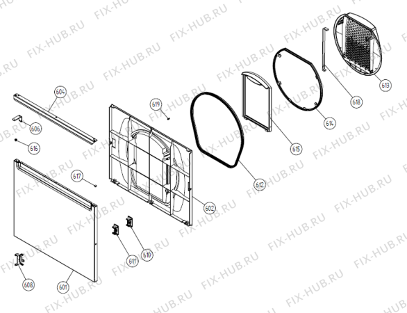 Взрыв-схема стиральной машины Asko T731 DK   -Metal Grey (335200, TD30DK) - Схема узла 06