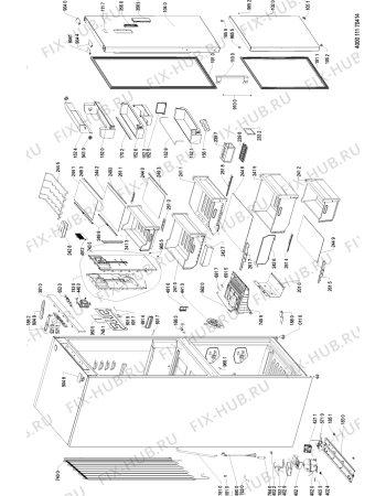 Схема №1 KGNF 18 A3+ IN с изображением Панель управления для холодильной камеры Whirlpool 481011034781