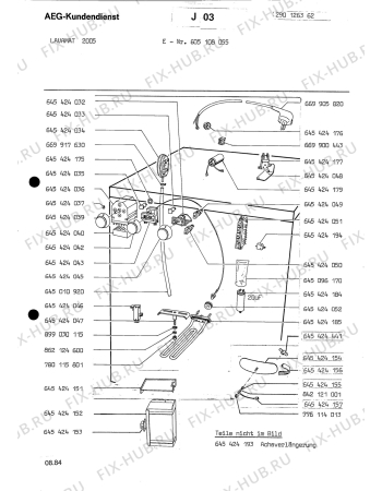 Схема №6 LAV2005 с изображением Запчасть для комплектующей Aeg 8996454240269