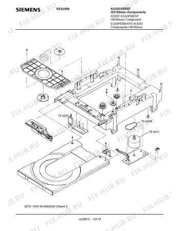 Схема №14 RS324R6 с изображением Инструкция по эксплуатации для звукотехники Siemens 00531037