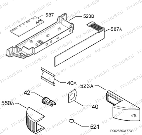 Взрыв-схема холодильника Aeg Electrolux S80368KGL5 - Схема узла Diffusor