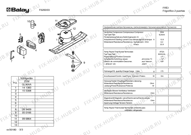 Схема №3 F6200 с изображением Внешняя дверь для холодильника Bosch 00207991