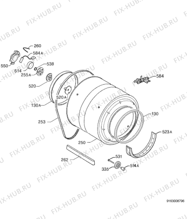 Взрыв-схема сушильной машины Arthurmartinelux ADE5336 - Схема узла Functional parts 267