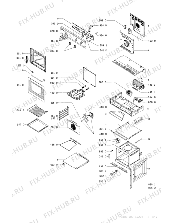 Схема №1 BMZE3005 SW с изображением Обшивка для электропечи Whirlpool 481945358083