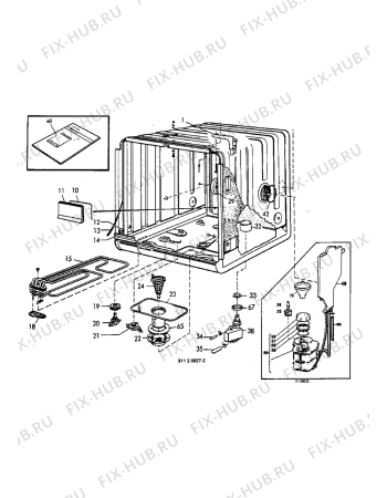 Взрыв-схема посудомоечной машины Electrolux BW301W4 - Схема узла Housing 001