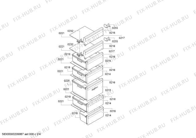 Схема №3 CE733EW33, Constructa с изображением Дверь для холодильника Bosch 00718270