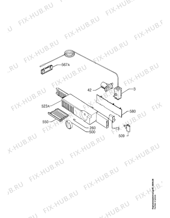 Взрыв-схема холодильника Aeg S2604-KG - Схема узла Electrical equipment