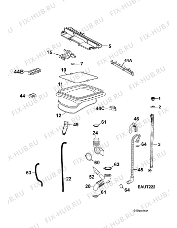 Взрыв-схема стиральной машины Electrolux EWT1349 - Схема узла Hydraulic System 272