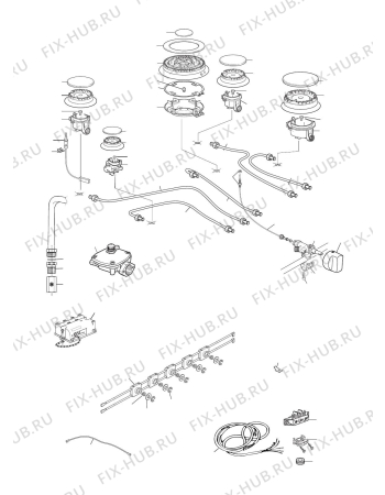 Схема №2 A726G с изображением Труба для плиты (духовки) DELONGHI 3427650001