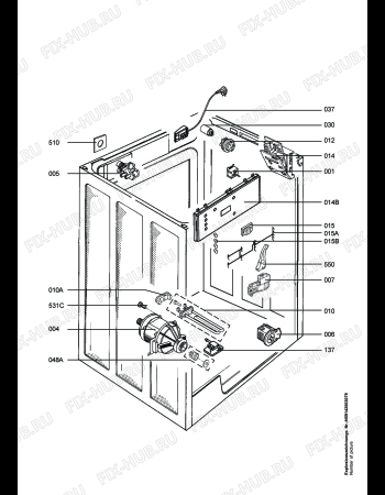 Взрыв-схема стиральной машины Aeg LAV74740 - Схема узла Electrical equipment 268
