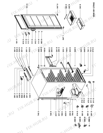 Схема №1 AFG 3290 с изображением Дверца для холодильника Whirlpool 481241618851