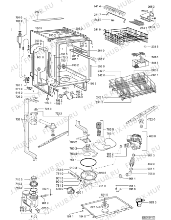 Схема №2 GSUK 4584/1 IN с изображением Микромодуль для электропосудомоечной машины Whirlpool 480140102423