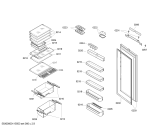 Схема №3 K4624X4GB с изображением Емкость для холодильной камеры Bosch 00673544