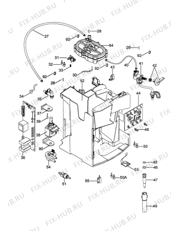 Взрыв-схема кофеварки (кофемашины) DELONGHI ECA 13100 MAGNIFICA - Схема узла 2