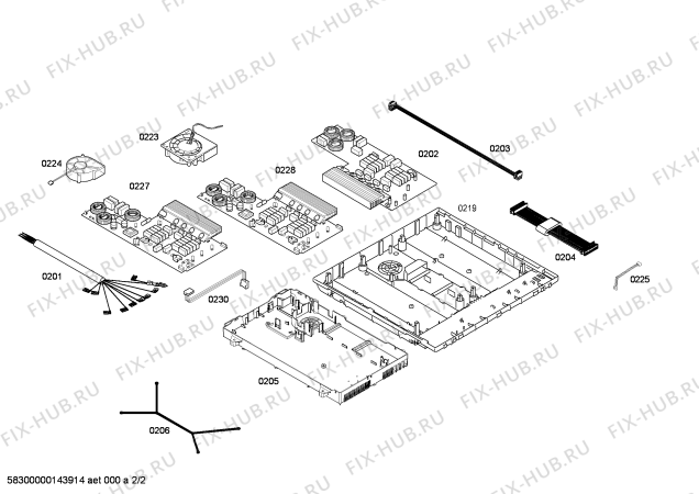 Взрыв-схема плиты (духовки) Siemens EH975SK31E SE.5I.90.TOP.28D.CS.TOP - Схема узла 02