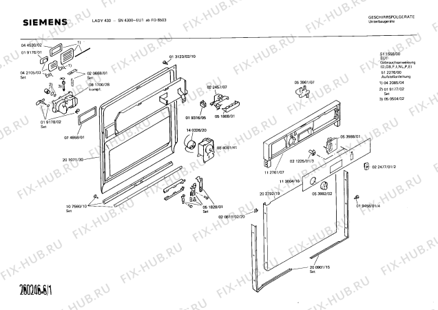 Схема №2 SN4300 с изображением Терморегулятор для посудомойки Siemens 00082460