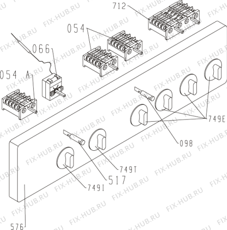 Схема №4 E7204W-S (695003, E44E1.3-S44) с изображением Конфорка Gorenje 598418