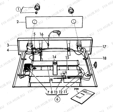 Взрыв-схема комплектующей Electrolux WR5210A - Схема узла W50 Panel, user manual