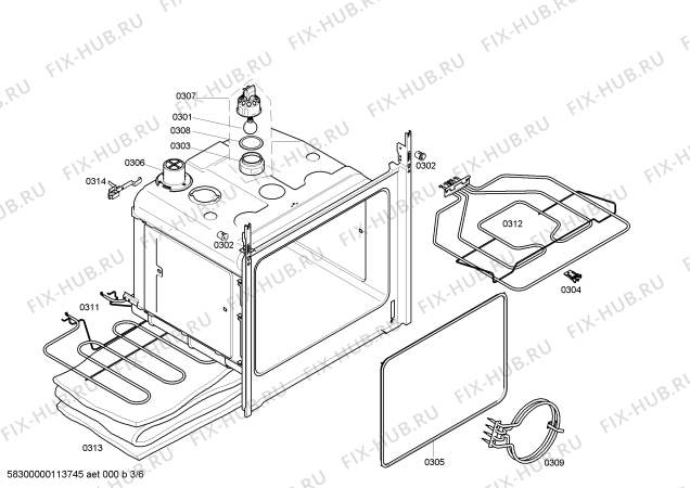 Схема №4 HB230650J с изображением Панель управления для электропечи Siemens 00660212