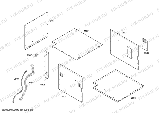 Схема №3 ED220610 с изображением Панель управления для духового шкафа Bosch 00218832