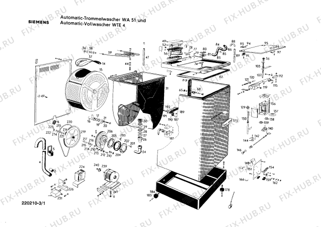 Схема №2 WTE4 с изображением Клемма для стиралки Siemens 00043728