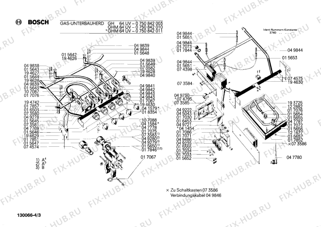 Схема №2 0750842013 GHM64UG с изображением Кольцо для плиты (духовки) Bosch 00015659