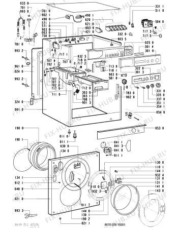 Схема №2 AWM 029/WS-GB с изображением Декоративная панель для стиральной машины Whirlpool 481245212344