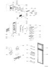 Схема №1 RIF 370 IG с изображением Дверка для холодильной камеры Whirlpool 480132100269